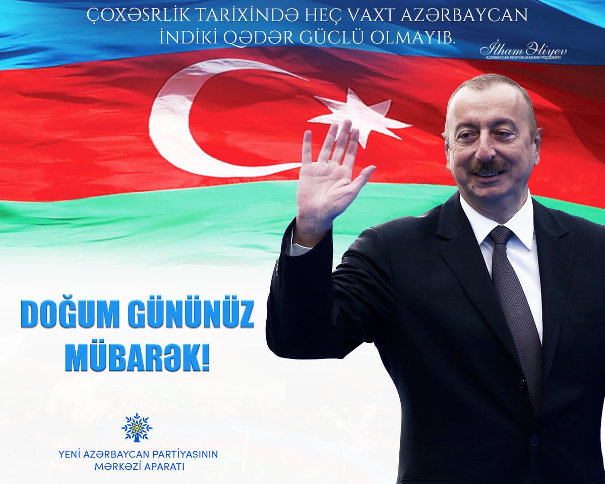Yeni Azərbaycan Partiyası/ New Azerbaijan Party (@yap_1992) on Twitter photo 
