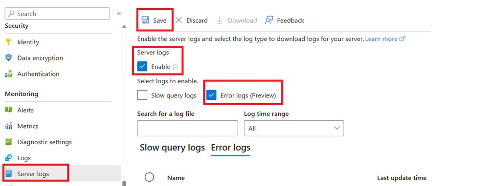MSTCommunity's tweet image. Check out the public preview of the Error Logs feature for #AzureDatabaseforMySQL – Flexible Server! #Azure msft.it/6013iwarZ