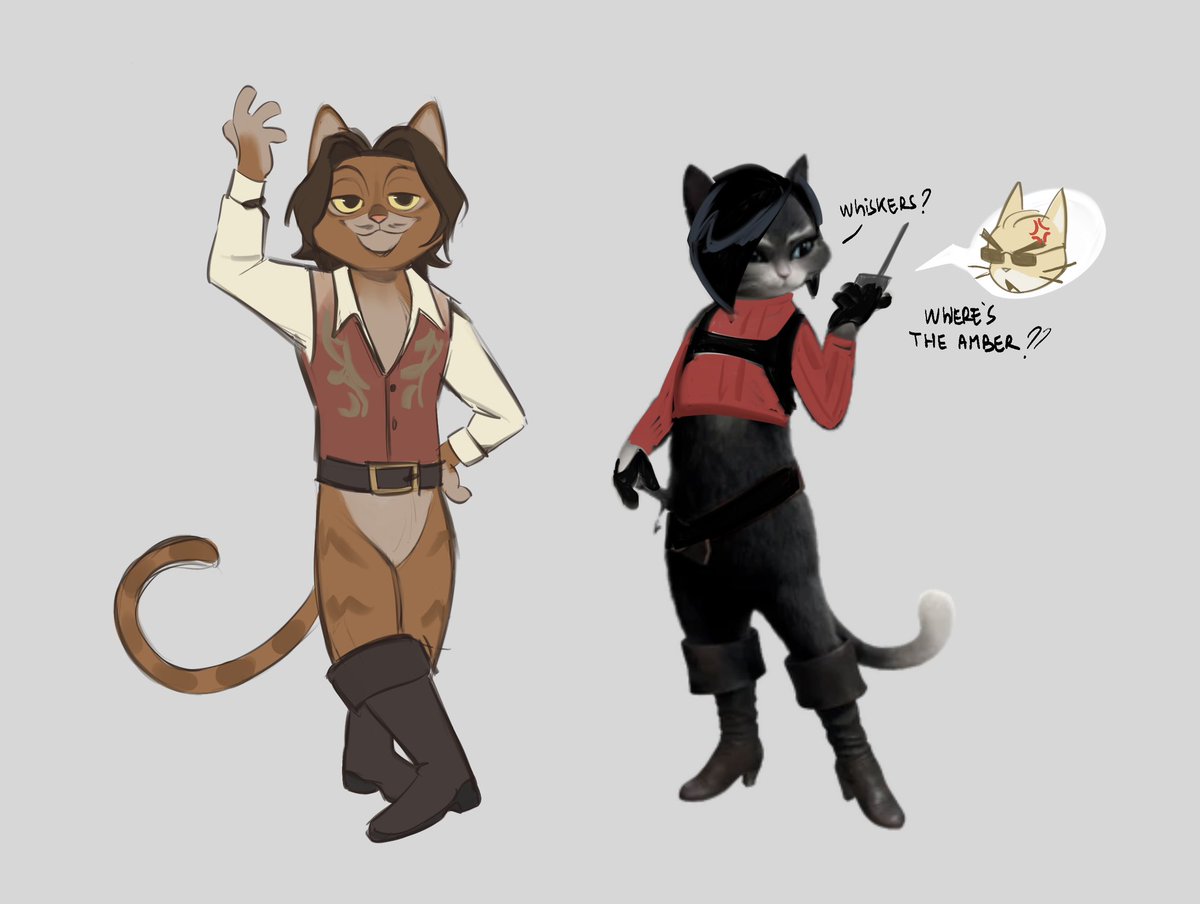 Puss serra &amp; kitty wong 💃#ResidentEvilSeparateWays #adawong #luisserra