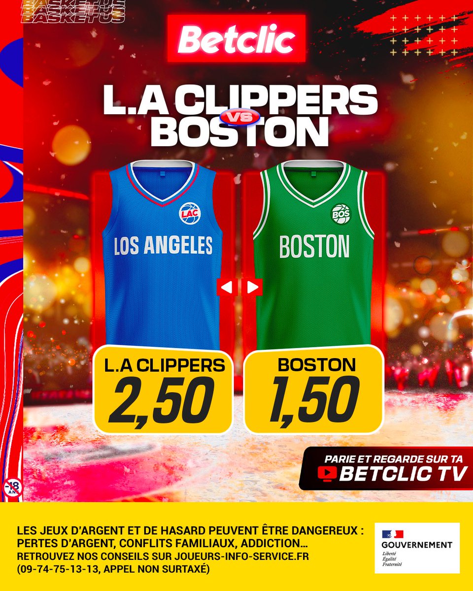 De la #NBA en soirée, quel bonheur... Et dispo en plus sur ta Betclic TV, quoi de mieux 👀 🤔 Votre prono la team ?
