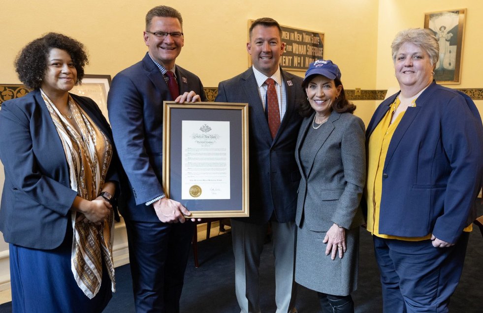 NYSATA (@go_nysata) on Twitter photo Earlier today <a href="/GovKathyHochul/">Governor Kathy Hochul</a> signed A.219/S.942, putting into law licensure for athletic trainers in NY State❗️
This is the cumulation of 12 years of work by <a href="/GO_NYSATA/">NYSATA</a> Governmental Affairs & lobbyists and also updates the practice act 🙌
<a href="/natad2/">NATA District 2</a> #YourMembershipDollarsAtWork Earlier today <a href="/GovKathyHochul/">Governor Kathy Hochul</a> signed A.219/S.942, putting into law licensure for athletic trainers in NY State❗️
This is the cumulation of 12 years of work by <a href="/GO_NYSATA/">NYSATA</a> Governmental Affairs & lobbyists and also updates the practice act 🙌
<a href="/natad2/">NATA District 2</a> #YourMembershipDollarsAtWork