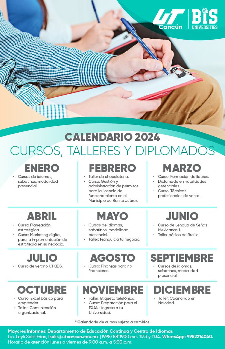 msalinas21's tweet photo. #23deDiciembre #QuintanaRoo 
ATENCIÓN❗Invita la @UTCancun.
Mayores informes al WhatsApp: https://t.co/JHaXKXgmDo
#Cancún #OrgulloUT #SomosBIS https://t.co/Rhr3N1Vl8f