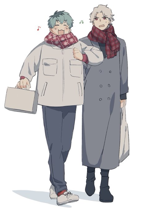 「2boys shopping bag」 illustration images(Latest)