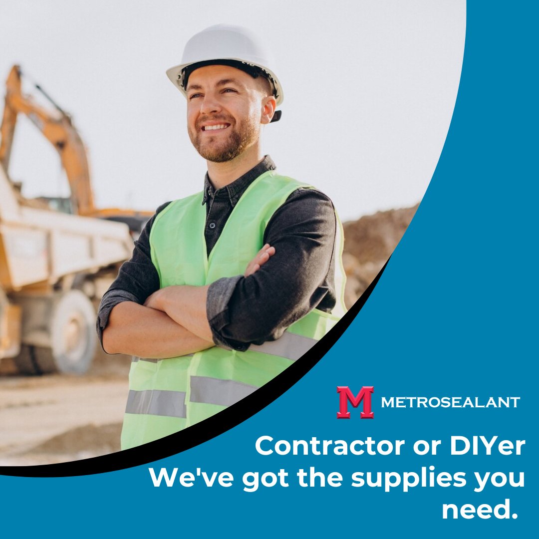 MetroSealant's tweet photo. Whether you're a contractor or DIY enthusiast, Metro Sealant is your trusted partner! Get your construction materials at https://t.co/RQ600OpJo4 and experience our commitment to quality and customer service!

#MetroSealant #ContractorSupplies #Waterproofing #Renovation https://t.co/ltvc5tNkfs