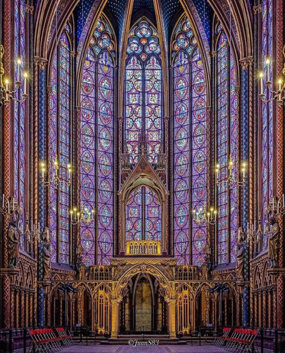 Sainte Chapelle, a rhapsody in stained glass.