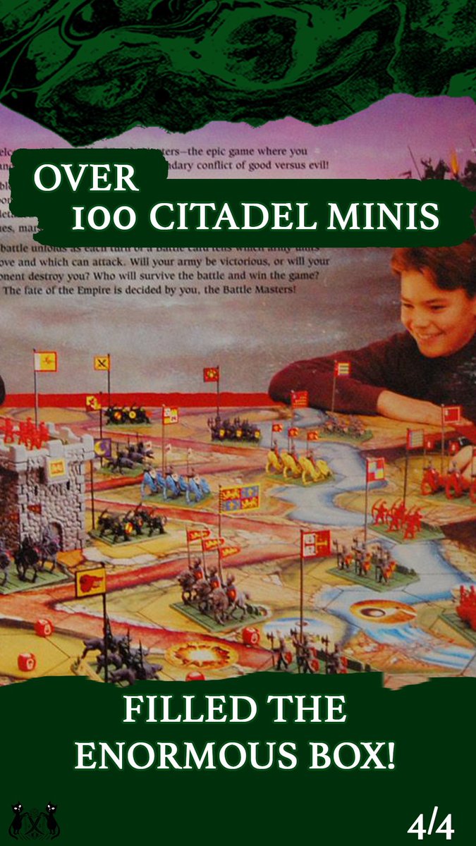 JordanSorcery's tweet photo. The final game released as part of the MB Games and Games Workshop partnership was the unreasonably huge Battle Masters!
Did you have enough floor space to play this mammoth game?
#WarhammerCommunity #BattleMasters #HeroQuest https://t.co/diZ9I6ghs2