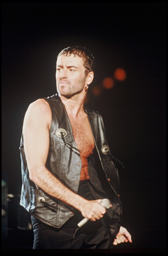 George Michael performing at the "Rock in Rio" concert. January 1991, Rio de Janeiro, Brazil.
