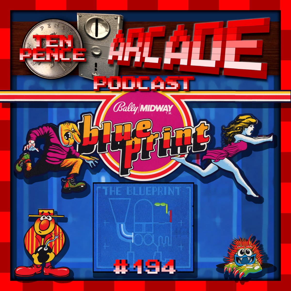 Next @tenpencearcade podcast game is Blue Print. Oh dear me. We both agree that this could be the worst game we have ever covered. Have a listen while we (quite rightly) rip it to bits. bit.ly/48xNmPB