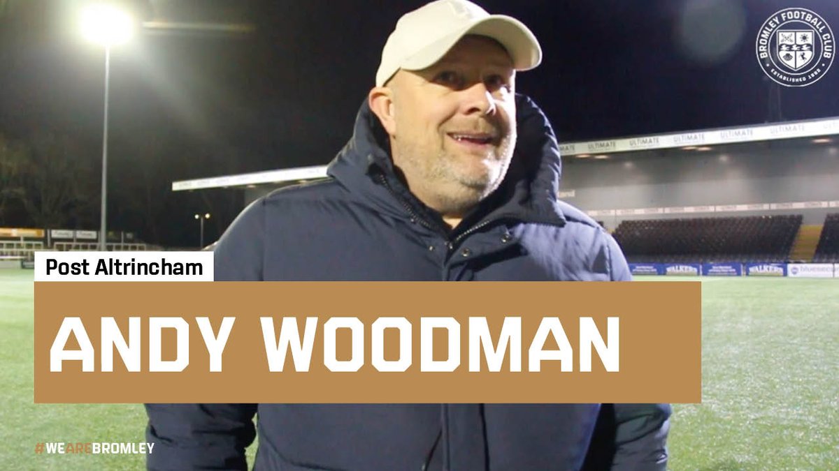 Andy Woodman after today's draw 🗣 👉 youtu.be/fKcyTHgphL0 #WeAreBromley