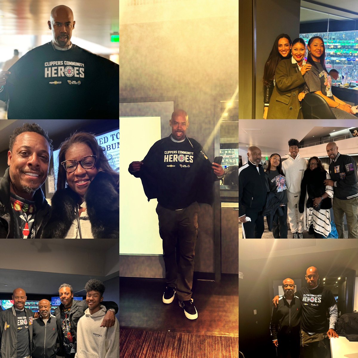 ShirleyCrowe6's tweet image. 👏🏾👏🏾👏🏾Back at Crypto.com Arena today to celebrate Jason Sr. who was honored at halftime during the Clippers game as a Clippers Community Hero.🙌🏾 #celebratefamily #proudmom @crowezone5