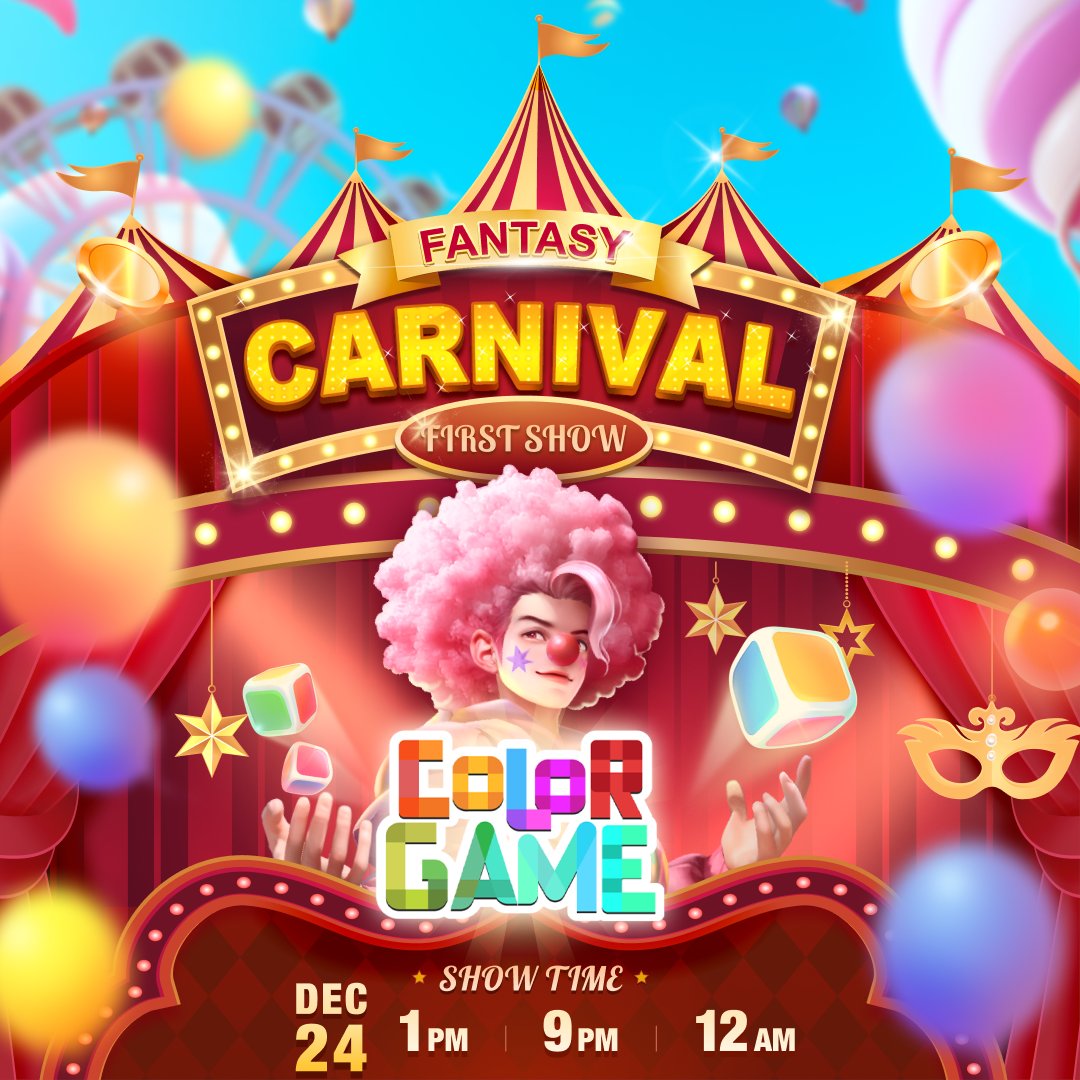 Bingoplusph's tweet photo. Kung naghahanap ka ng magkukulay ng mundo mo, narito na ang hinihintay mo! 💜😉

📌 Catch the COLOR GAME CARNIVAL SHOW today at 1 PM, 9 PM, &amp; midnight! Kita-kits, ka-BingoPlus!

#BingoPlus #MasMerryAngChristmasWithBingoPlus #BPColorGameCarnival https://t.co/4g0cvGzshX