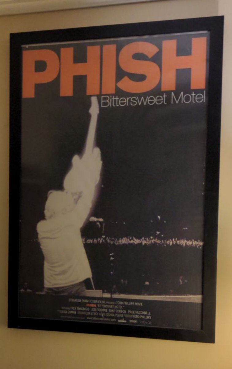 concertvids34's tweet photo. Some posters my friend Thomas has hanging in his house from yesteryear. Thomas loaned me his dvd when right before my 1st phish show in 22’. I wonder how many other copies of these posters are still hanging in upstate New York like his🤔 #dmb #phish #somedevil #bittersweethotel https://t.co/rup4uv4dP0