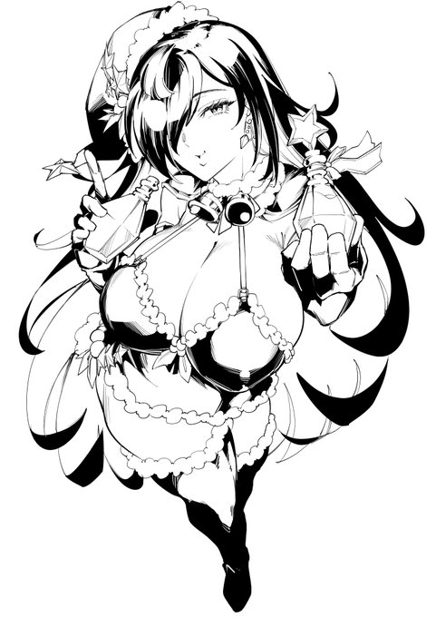 毎回この段階で完成としたくなる、程度には私は私の黒ベタが好きだ。黒ベタだけはな。