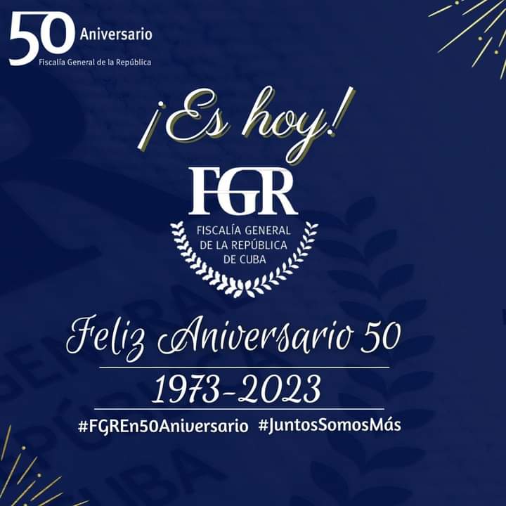 #FGREn50Aniversario. Medio siglo de vida. Han sido años de mucho sacrificio, esfuerzo y compromiso de todos los miembros de esta gran familia. Continuar perfeccionando nuestra labor y mantener ese vínculo con el pueblo al que todos nos debemos y preservar la legalidad socialista