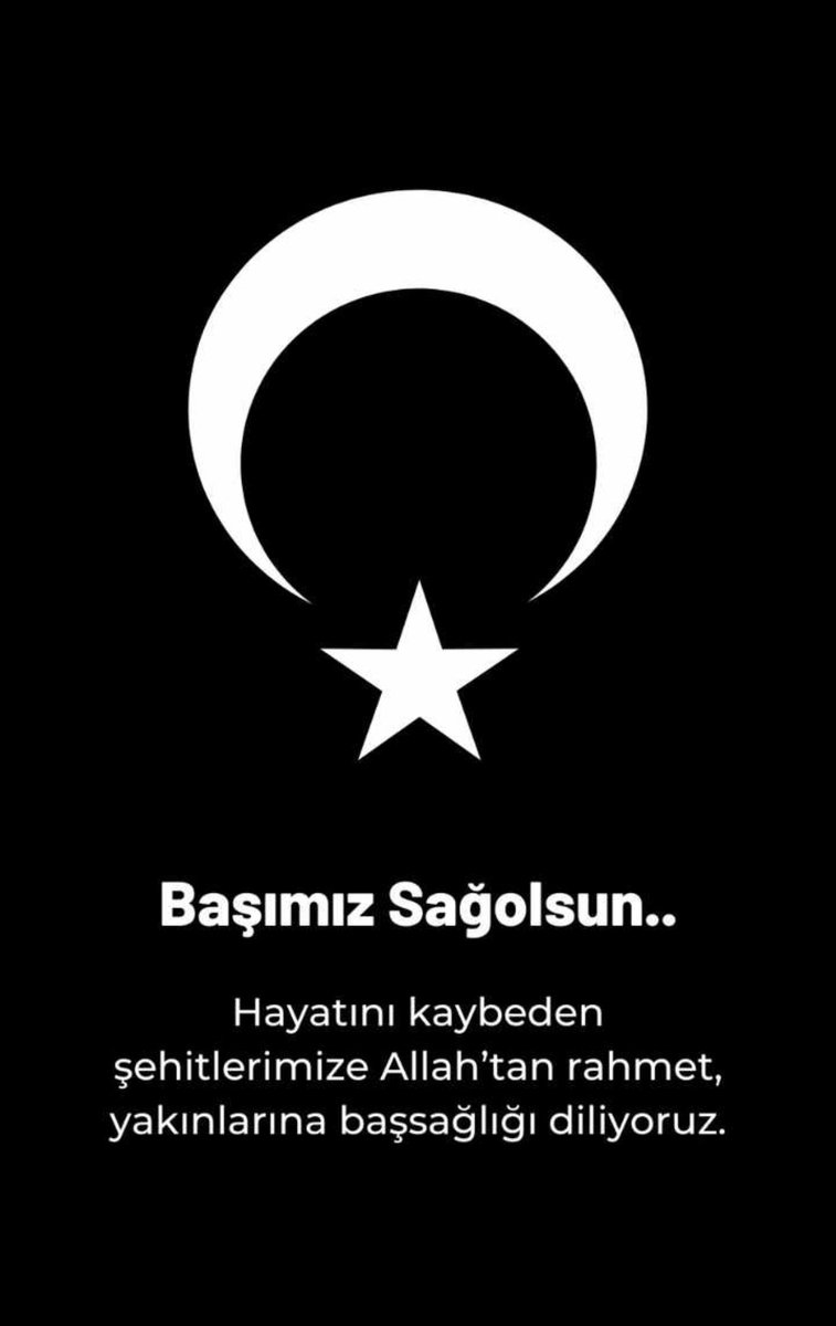 Irak’ın kuzeyinde terör örgütü mensupları tarafından yapılan hain saldırı sonucu şehit düşen kahraman askerlerimize Allah'tan rahmet, yaralı askerlerimize acil şifalar diliyoruz.

Aziz şehitlerimizin mekanları Cennet olsun.

Başımız sağolsun.🇹🇷