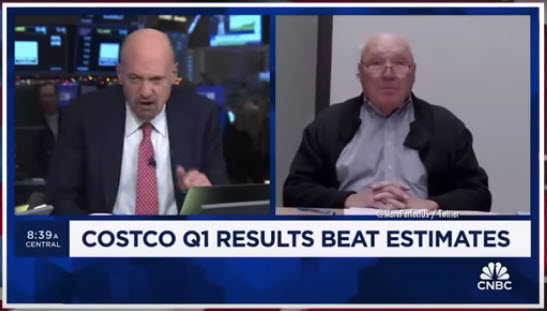 Jim Cramer asked, 'Could you tell me how it's possible that you have the best benefits, the best wages for your employees, and at the same time, you are the most profitable retailer in the world?' Costco CEO Craig Jelinek: 'People deserve to have good wages, and good benefits.