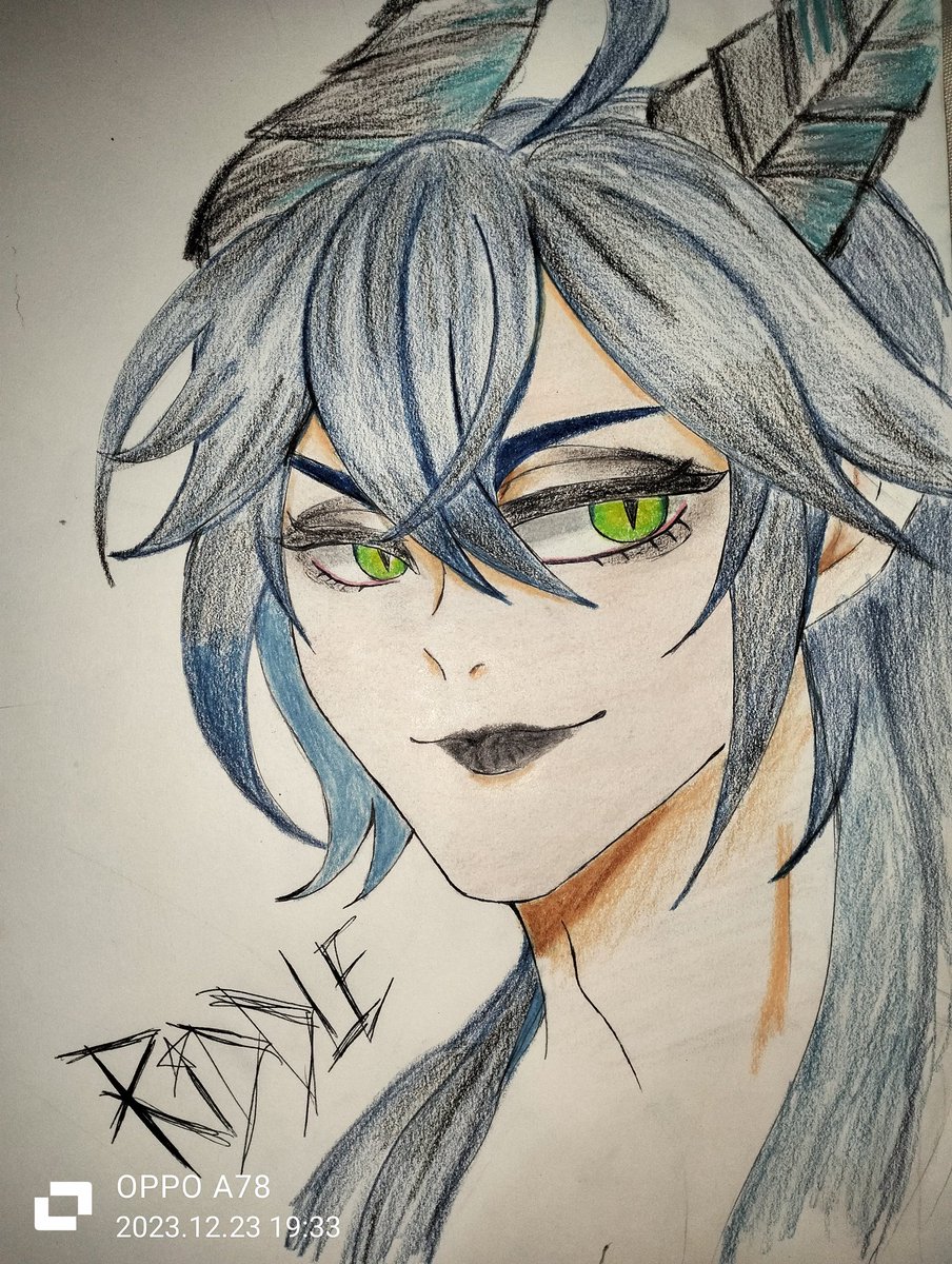 HiyamaRiddle's tweet photo. Tenía mucho tiempo sin dibujar en tradicional! 

#malleusdraconia 
#マレウス・ドラコニア
#fanart #twistedwonderland https://t.co/lg1iTHMfno