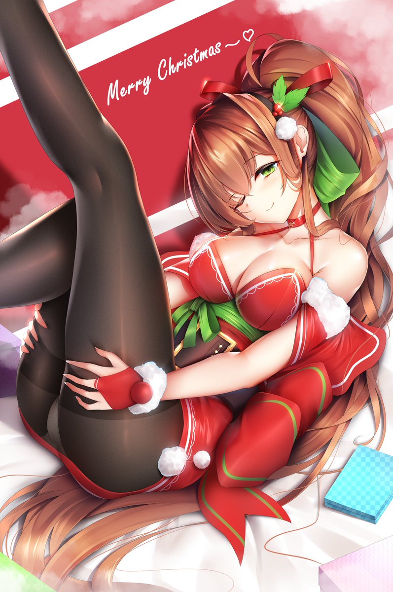 *she wraps herself as a present and puts herself under neath the Christmas tree as she has a clone interact with everyone* "Monika’s clone: don’t open that presents until Christmas" #rp #Nsfwrp #Christmasrp #dontopenuntilChristmas
