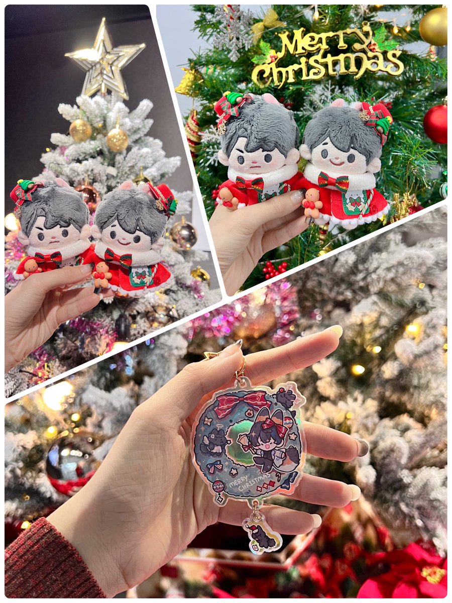 christmas tree christmas christmas ornaments male focus holding character doll 1boy  illustration images