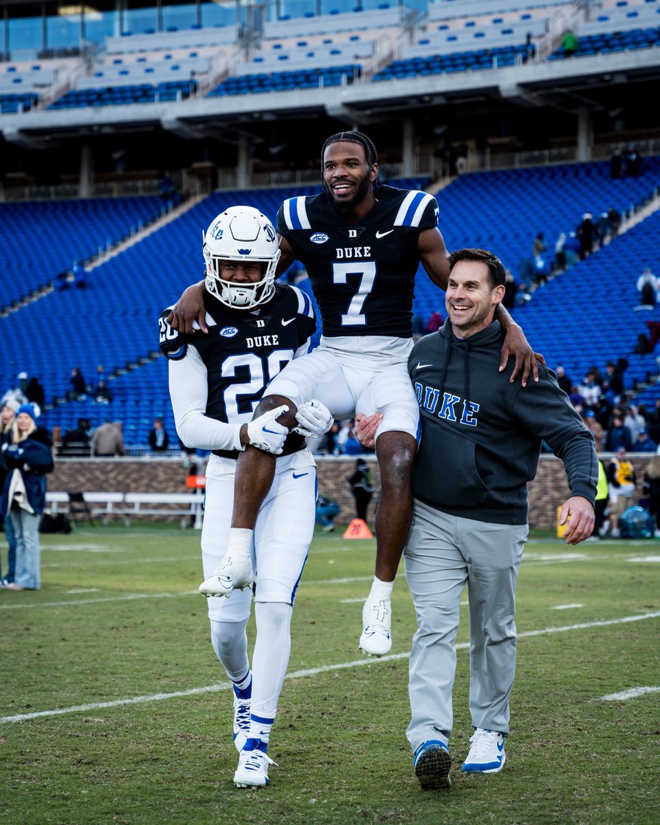 Coach_DFeeley's tweet photo. This guy took a chance on Duke and made an immediate impact on campus and in our great locker room, he became All ACC, he became a Bowl CHAMPION, and he’s Family for life.  Beyond words proud of you Al 👊 ❤️ 😈 https://t.co/wCCdOWklUp