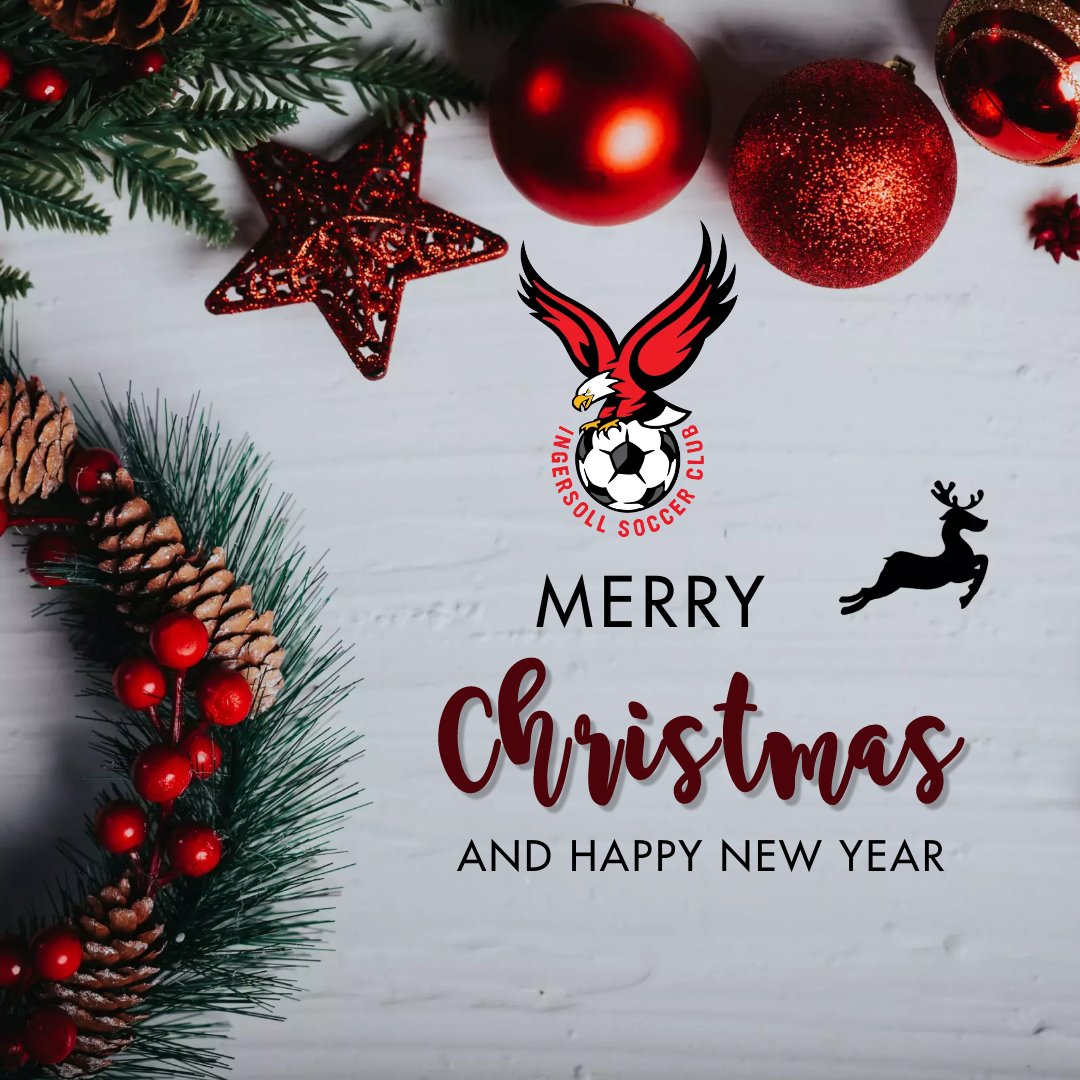 IngersollSoccer's tweet photo. Merry Christmas and Happy New Year! #ingerollsoccerclub https://t.co/rzGhybOvon