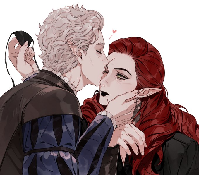 「jewelry kissing cheek」 illustration images(Latest)