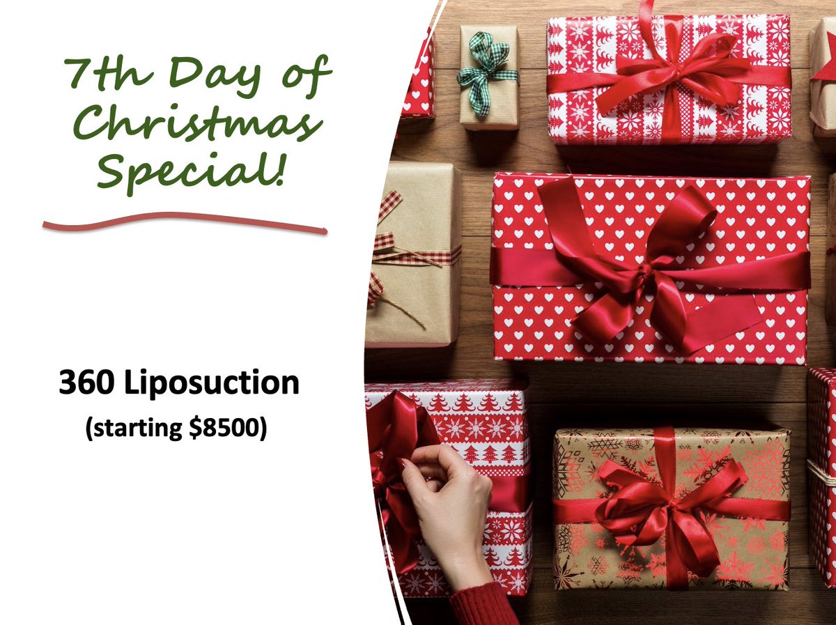 JoyceChenMD's tweet photo. #7thDayofChristmas - 360 Liposuction ($1000 off) https://t.co/xAdCrtWhuo