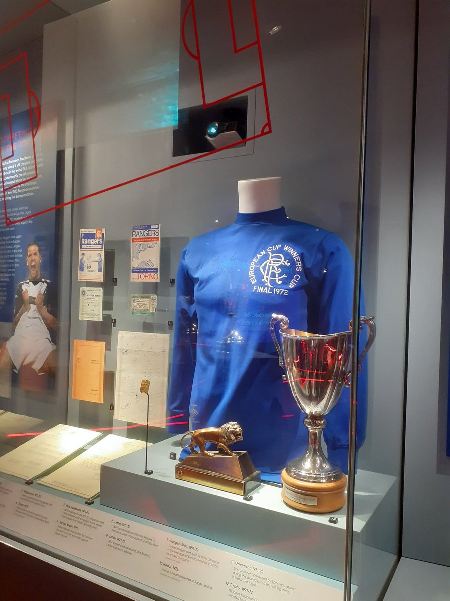 Did the museum tour today for the first time. Brilliant to see it and what a fantastic collection we have as a club <a href="/RangersFC/">Rangers Football Club</a>. I'm sure that's just a small percentage of it! ❤🤍💙 #Rangers #RFC