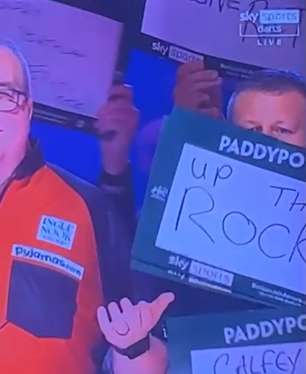 🟠⚫️

After an other victory today. It’s great to see the Rocks getting some airtime by <a href="/SkySports/">Sky Sports</a>

Didn’t think it would be <a href="/AllyPallyWatch/">AlexandraPalaceWatch</a> on <a href="/OfficialPDC/">PDC Darts</a> with <a href="/paddypower/">Paddy Power</a>

<a href="/AskPaddyPower/">Ask Paddy Power</a> what would have been the odds of that?

#UTR