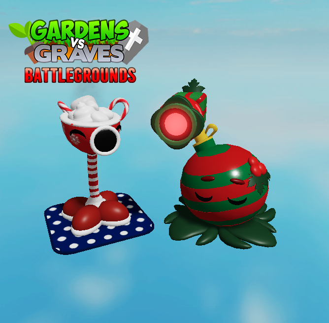 hoshpup's tweet photo. New festive skins coming soon to Gardens vs Graves Battlegrounds by the wonderful @baIIoonstudios! 🎄 https://t.co/kIHFxFdFTR