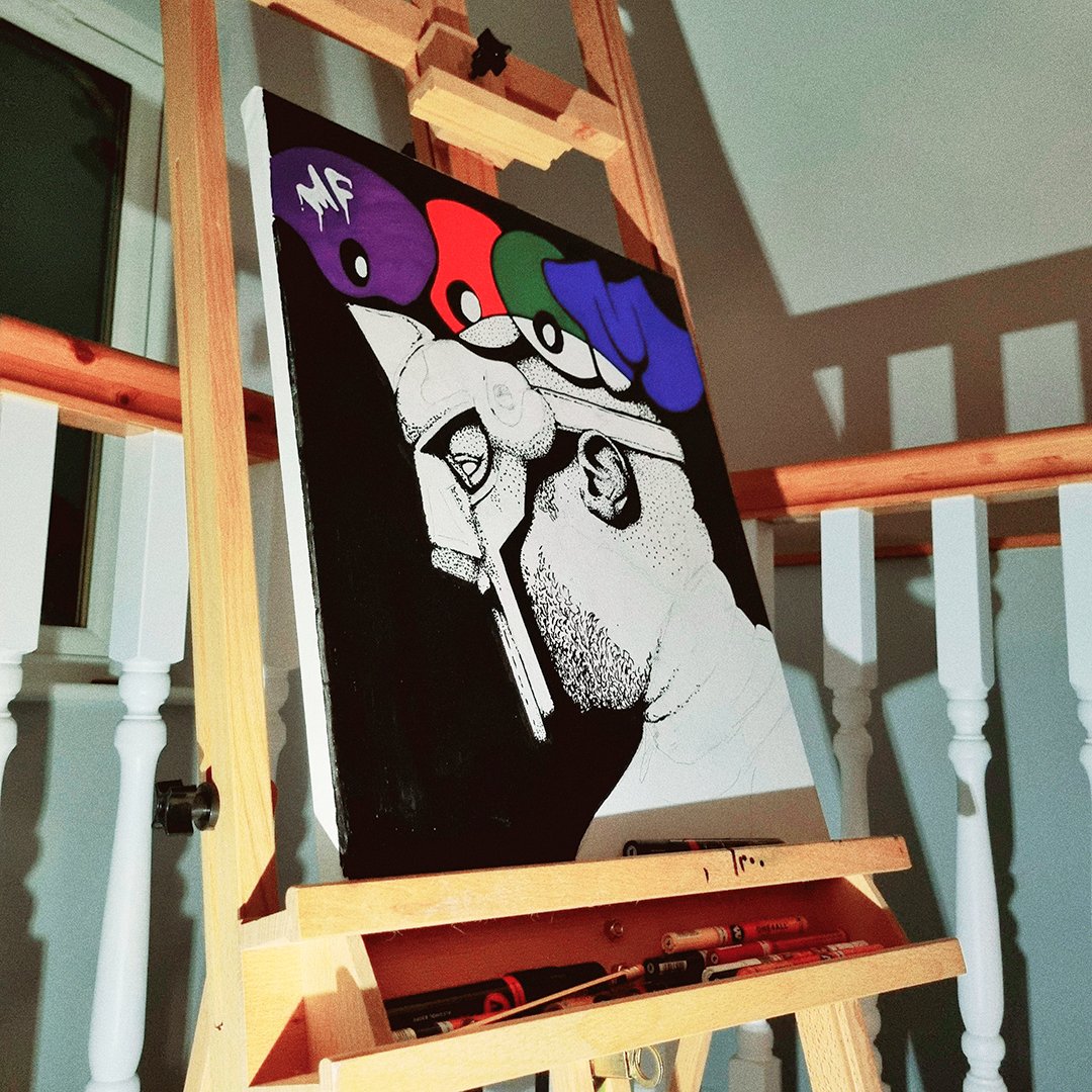 Doooooooom #mfdoom #wip #art