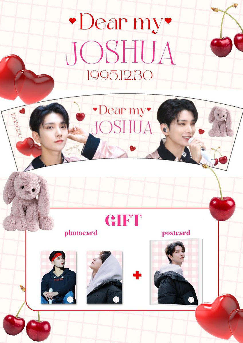 cafebarlivi's tweet photo. 𝙷𝙰𝙿𝙿𝚈 𝙹𝙾𝚂𝙷���𝙰 𝙳𝙰𝚈 🐰💗

#SEVENTEEN #ジョシュア さんセンイルイベント🦌🩵

🗓12/24(日)~
⏱通常営業時間
🎁カップホルダー+両面フォトカード+ポストカード〈全2種〉
🥤550円(税込)ごとに1個配布
💐配布のみ

デザイン全2種類あります🫶🏻💓

#CARAT さんお待ちしております💎✨ https://t.co/1AnrLJeBnf
