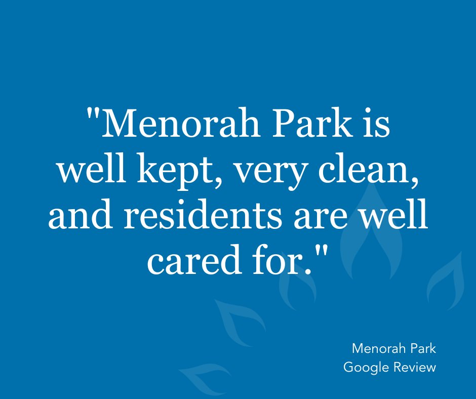 We love hearing from our residents and their families. 💙
Share your experience with us online ➡️ bit.ly/34Hw7zn

#Testimonial #SeniorLiving #HealthcareHeroes #MenorahPark #ExcellenceInCaring