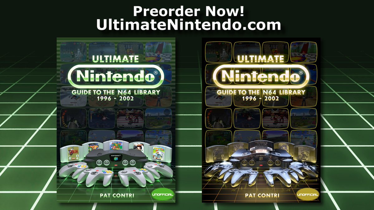 Ultimate Nintendo: Guide to the N64 Library is now available to preorder!
– 400 N64 game reviews, including titles released exclusively in Europe and Japan
– 64DD and special cartridge sections
– N64 hardware
– Lots more!
More info and page samples at UltimateNintendo.com