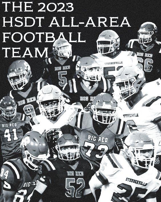 𝐓𝐇𝐄 𝟐𝟎𝟐𝟑 𝐇𝐒𝐃𝐓 𝐀𝐋𝐋-𝐀𝐑𝐄𝐀 𝐅𝐎𝐎𝐓𝐁𝐀𝐋𝐋 𝐓𝐄𝐀𝐌
⭐Bowers | K
⭐Brown | DL
⭐Burgey | OL
⭐Faulks | TB
⭐Felton | LB
⭐Gorby | DL
⭐Harper | OL
⭐Hicks | P
⭐Hill | WR
⭐Manning | QB
⭐Mullins | LB 
⭐Saccoccia | S