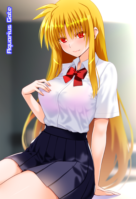 JKフェイトさん～
コミケの新刊購入特典ポスカ絵です^^ 