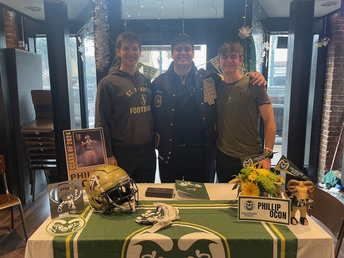 GriffinUlrichFootball (@ulrichgriffin) on Twitter photo I’m so proud of my fellow teammate and brother <a href="/OconPhillip/">Phillip Ocon</a> for officially signing with Colorado State. I’ve known him for so long and I’m incredibly happy to see him reach his goals. Congrats Phil! I’m so proud of my fellow teammate and brother <a href="/OconPhillip/">Phillip Ocon</a> for officially signing with Colorado State. I’ve known him for so long and I’m incredibly happy to see him reach his goals. Congrats Phil!