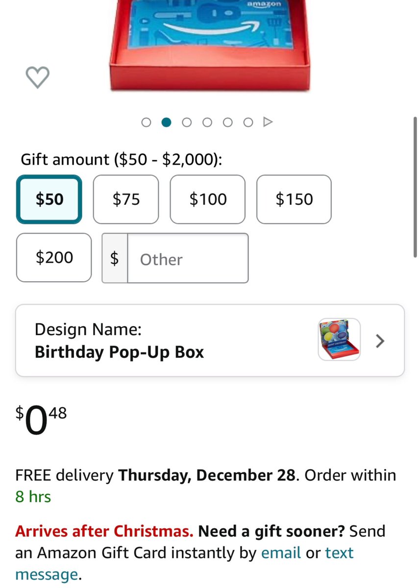 ProfitHaven_'s tweet photo. ANYONE WANT FREE $50 GIFT-CARDS ?

AMAZON GAVE US $50 GIFT-CARDS FOR $0.48 

WE HAVE SO MANY TO GIVE OUT 

LIKE AND RETWEET AND OPEN YOUR DMS 🎁 https://t.co/7l7zJbqlgM