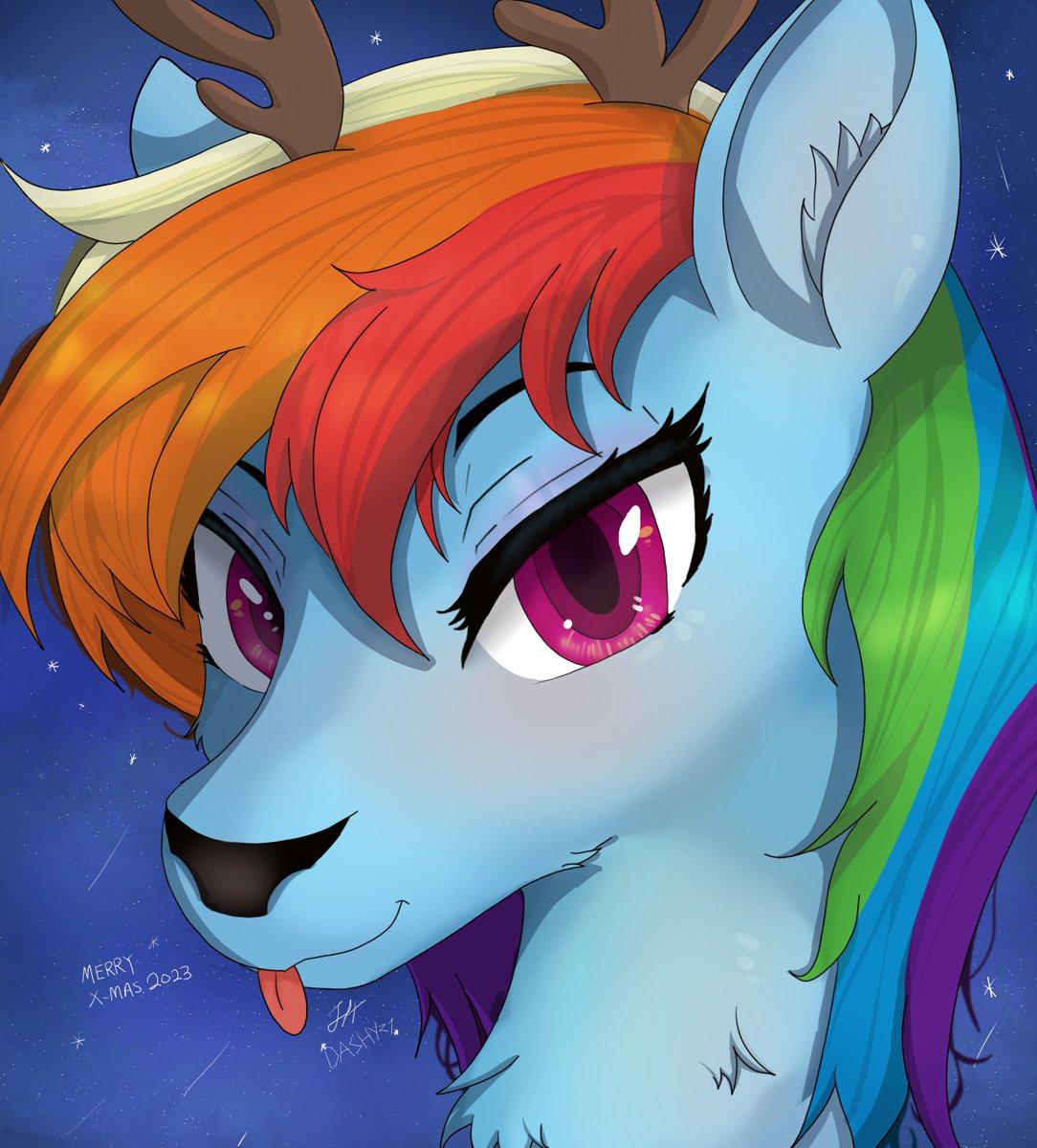 Merry Christmas 2023.

Here's a Rainbow Deer

UwU