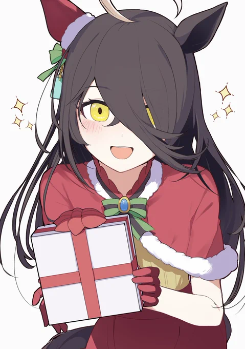クリスマスイブでご機嫌なカフェ#ウマ娘 #マンハッタンカフェ 