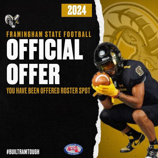 iamzrussell's tweet photo. Blessed to receive my first offer from Framingham State University

@river_boyz1 
@CoachDice561 https://t.co/yR2aaxouEu