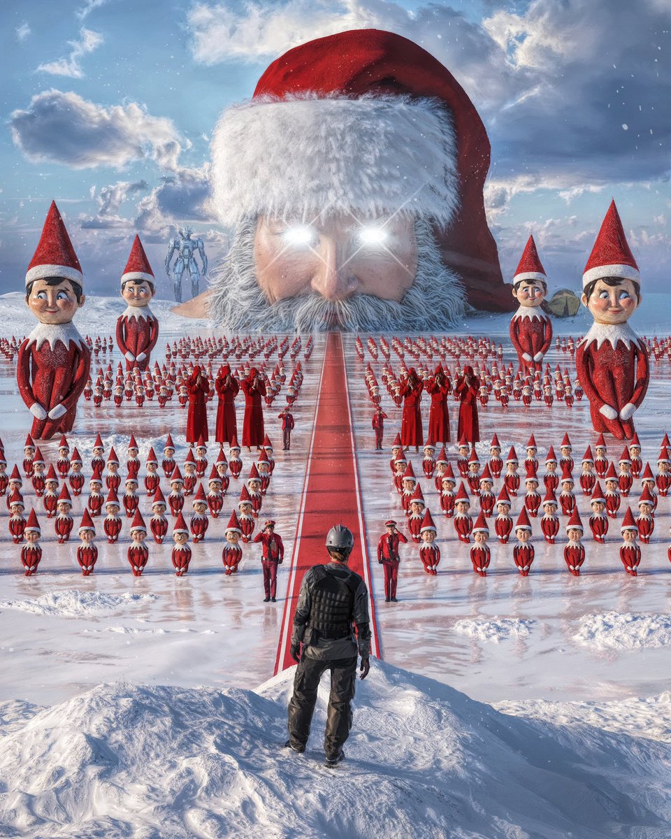 beeple's tweet photo. 1M elves silently judging you but the big guy knows what up ✨ https://t.co/mgtNxoEb1p