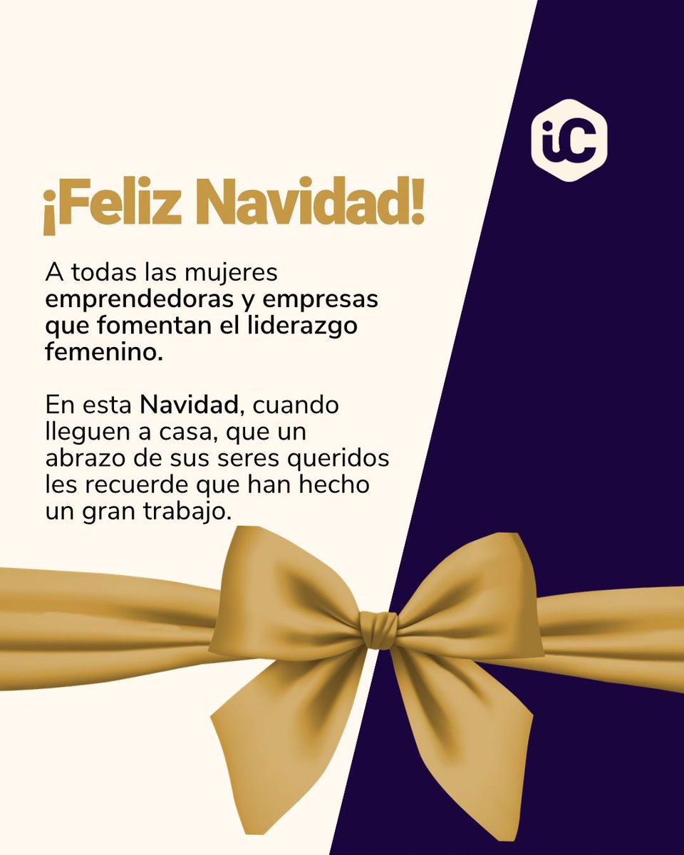icommercol's tweet photo. En esta Navidad y Fiestas de Fin de Año nuestros mejores deseos para las emprendedoras y empresas que fomentan el liderazgo femenino. 🎄🍾 Así también extendemos nuestra gratitud a las empresas, colegas y amigos con los que en este 2023 dijimos. ¡Hagámoslo juntos! https://t.co/8lWDnEaQpF