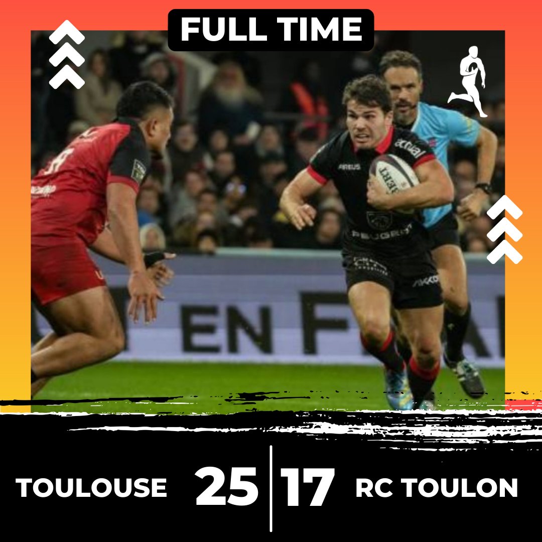 Toulouse secure the win after trailing at the break #TOP14