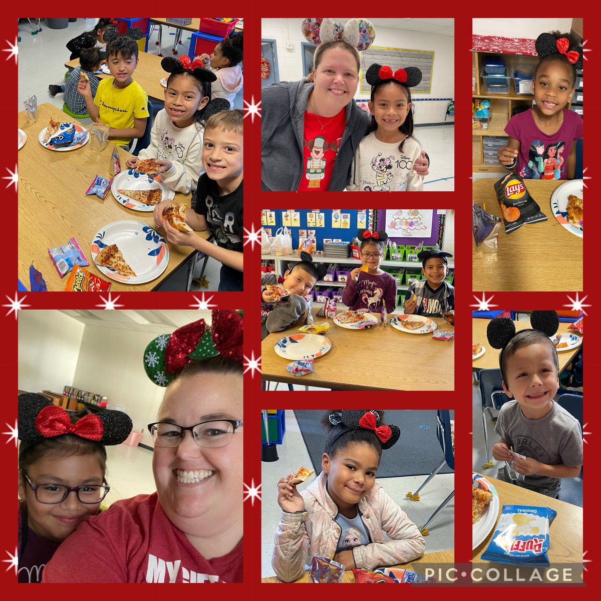 InspiringinKin1's tweet photo. @Disney Day was a hit as we celebrated the holidays! All students got ears to wear and we celebrated with pizza from @pizzahut! @gibsontondogs https://t.co/IPiNiQOoHs