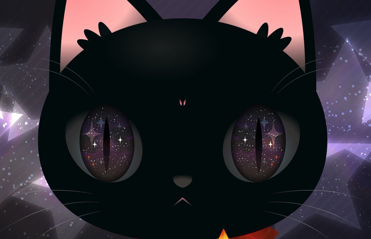 黒猫 #AdobeIllustrator