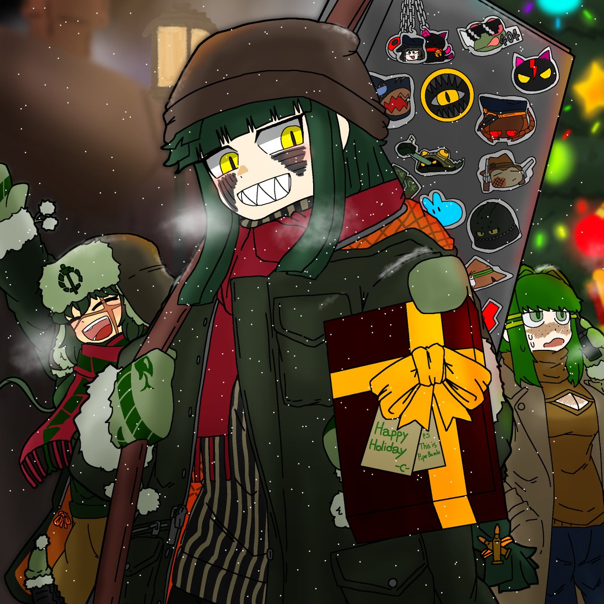 「i dont believe in christmas.」b0χ0d🐊 Commission is openのイラスト