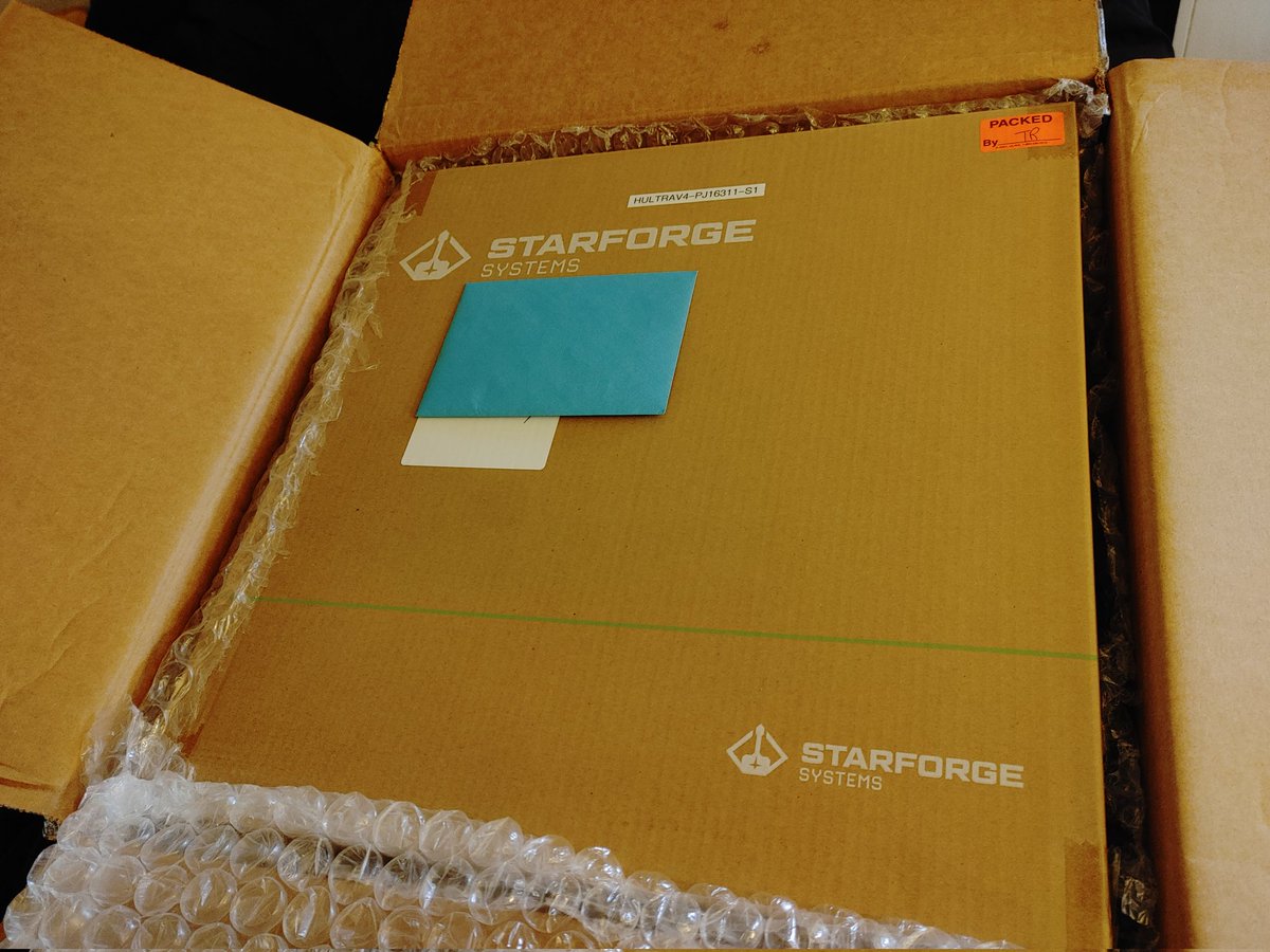 Captainredwings's tweet photo. @StarforgePCs look what just showed up sooner than expected. I guess this year Christmas came early. Thank you all for the hard work, and what you do. I can't wait to put it to some good use. https://t.co/WEluNX9MT6