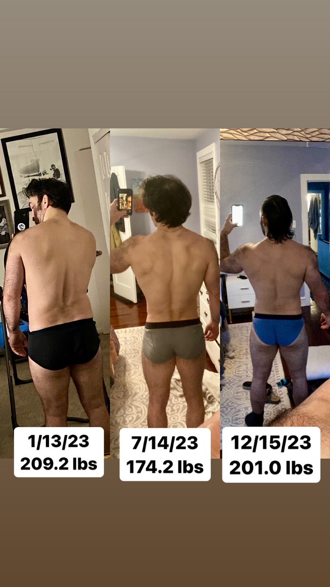 2023 January -> July CUT July -> December BULK The cut starts again in 1 week. 5 months til my first natural bodybuilding show! DM me on my IG (@cmbarsky) for fitness & nutrition coaching