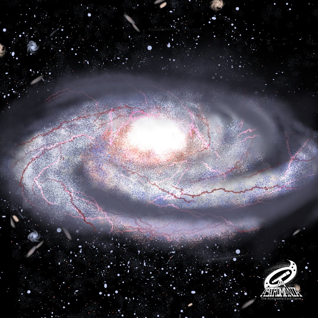 eeshadg's tweet photo. You can actually see the center of our galaxy from Earth in the night sky with your naked eyes! Next time you're under a dark sky, look south towards Sagittarius. That's where the Milky Way's center is!

Art is what I drew for the Spiral Galaxy card in @astrocardgame https://t.co/yIKxMBbWru